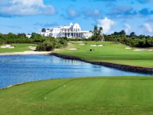 gold course and clubhouse